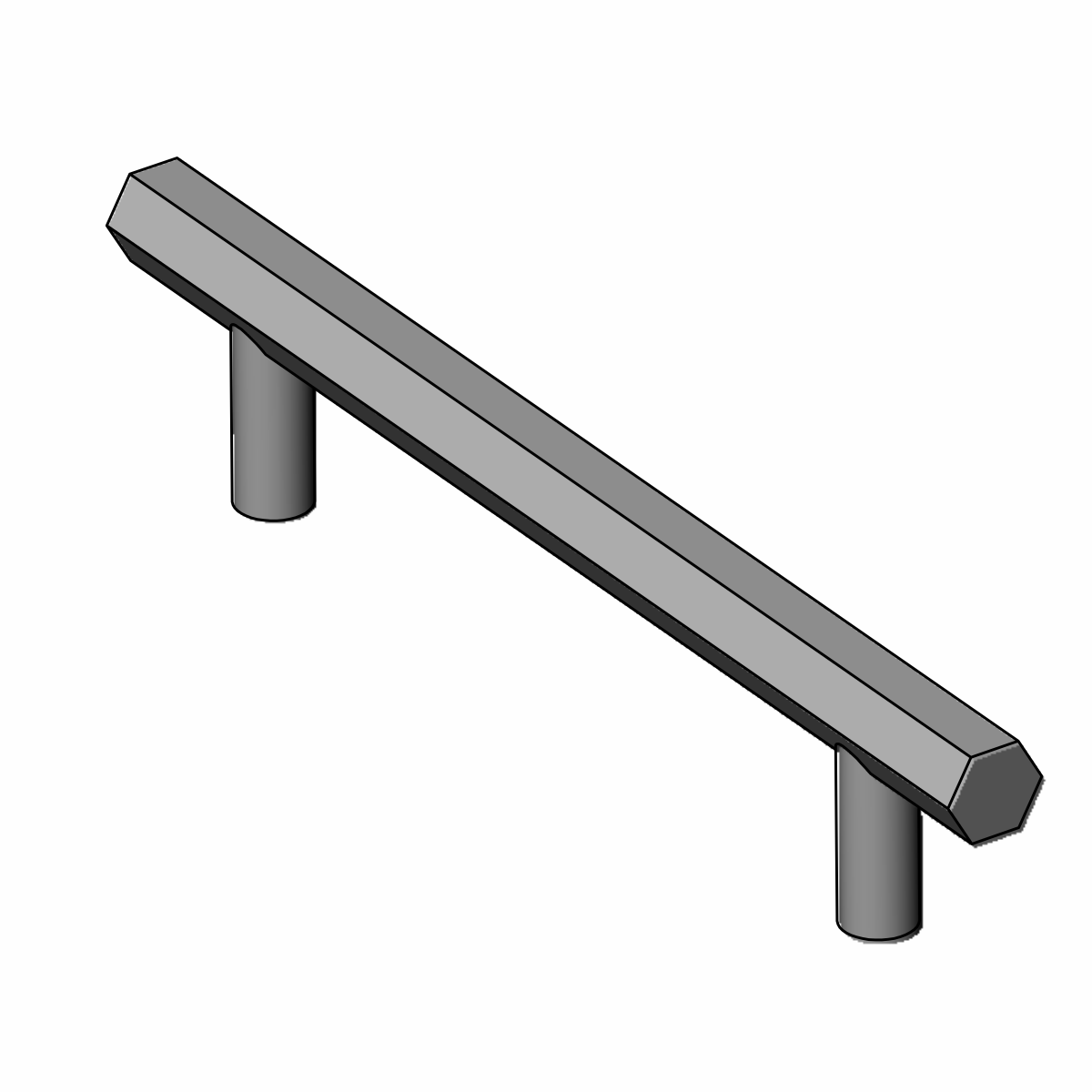 HEX Rail Bar Handle